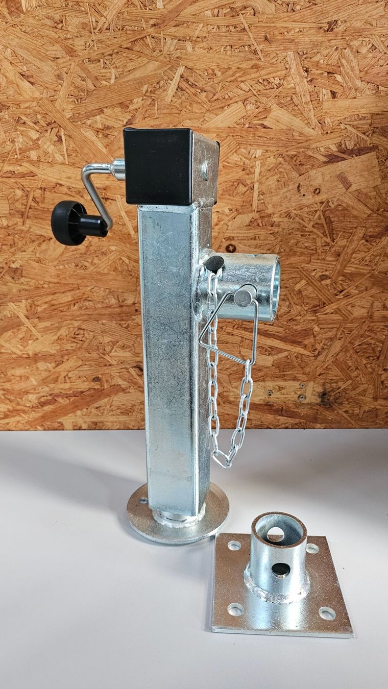Rimorchi: Anhänger Stützfuss von Winterhoff mit Adapter – Nuovo e nell'imballaggio originale da Koppigen venduto da Bracher_Mail-House 1