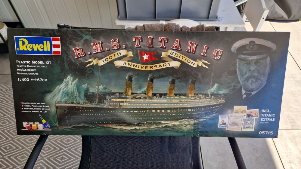 Revell - 5715 - Maquette Bateau - Coffret Cadeau 100 Ans Du Titanic Edition Speciale