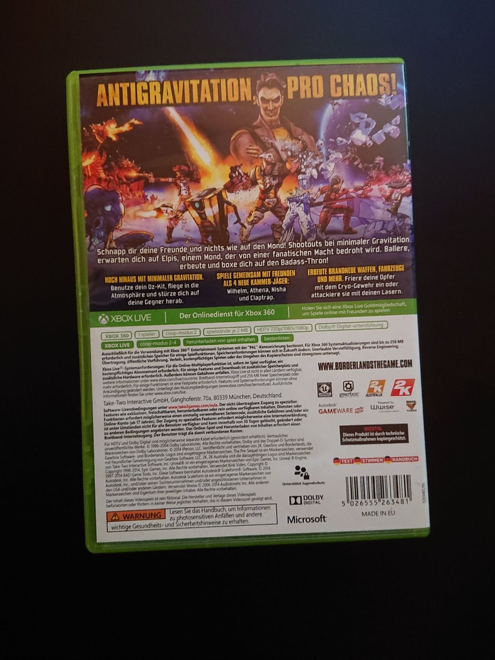 Giochi: Microsoft XBOX 360 - Borderlands Pre-Sequel - Deutsch - CIB – Usato da Liestal venduto da LukiTrade 2