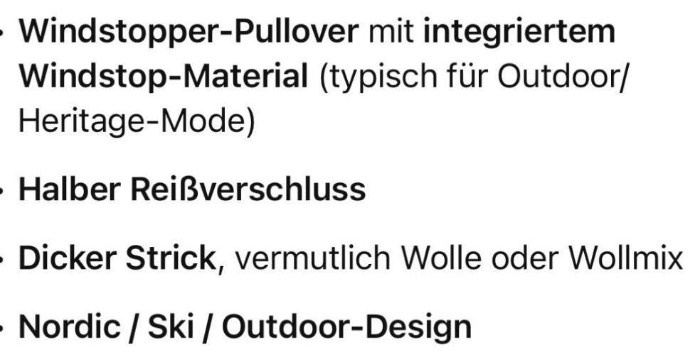 Maglioni & Felpe: Warmer Windstopper Pullover, Grösse L, Nordic Design top! – Nuovo (secondo la descrizione) da Freidorf TG venduto da nad_fxh7 5