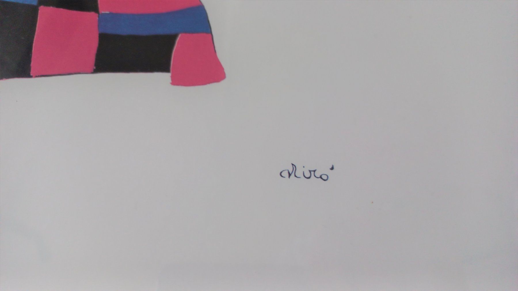 Poster & Bilder: Joan Miro Kunstdruck Poster "Hommage an Picasso" – Gebraucht aus Bévilard von Orscha 1