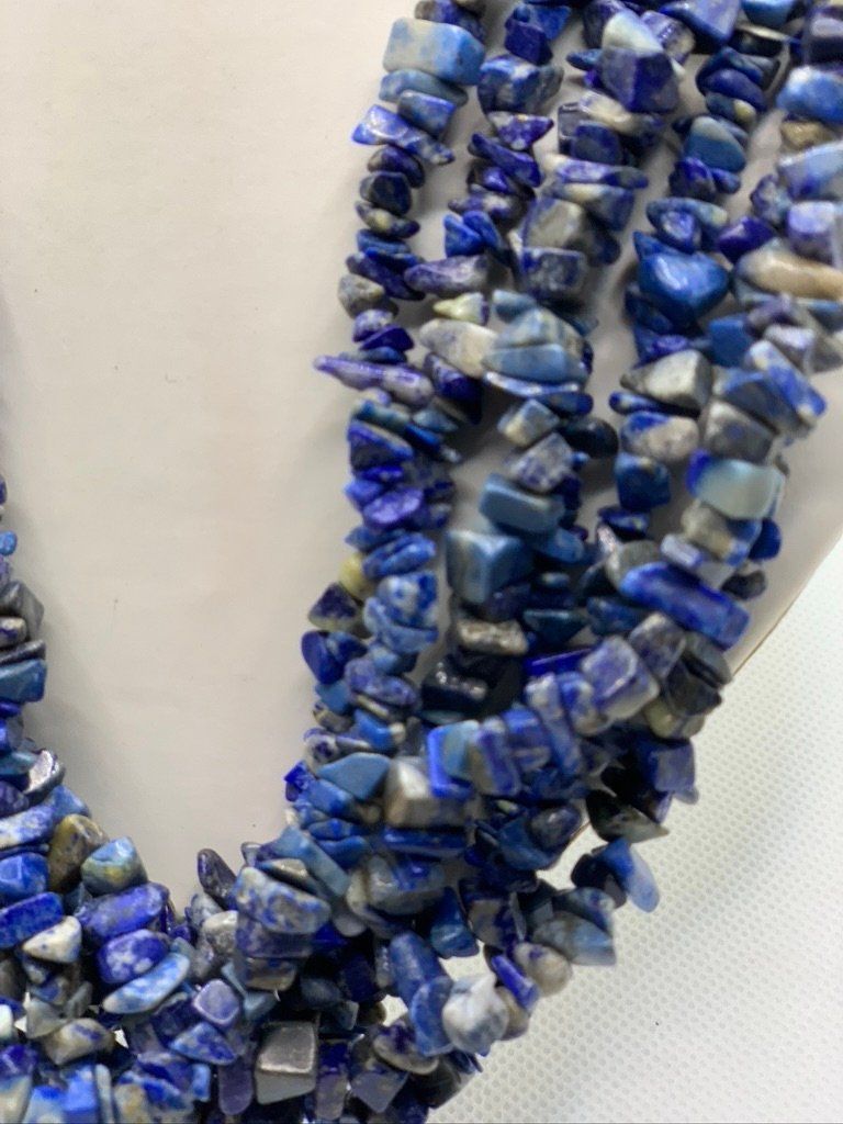 Catenine: Siebenreihige Collier aus Lapis Splitte – Nuovo (secondo la descrizione) da Suhr venduto da Maxmusic2308 1