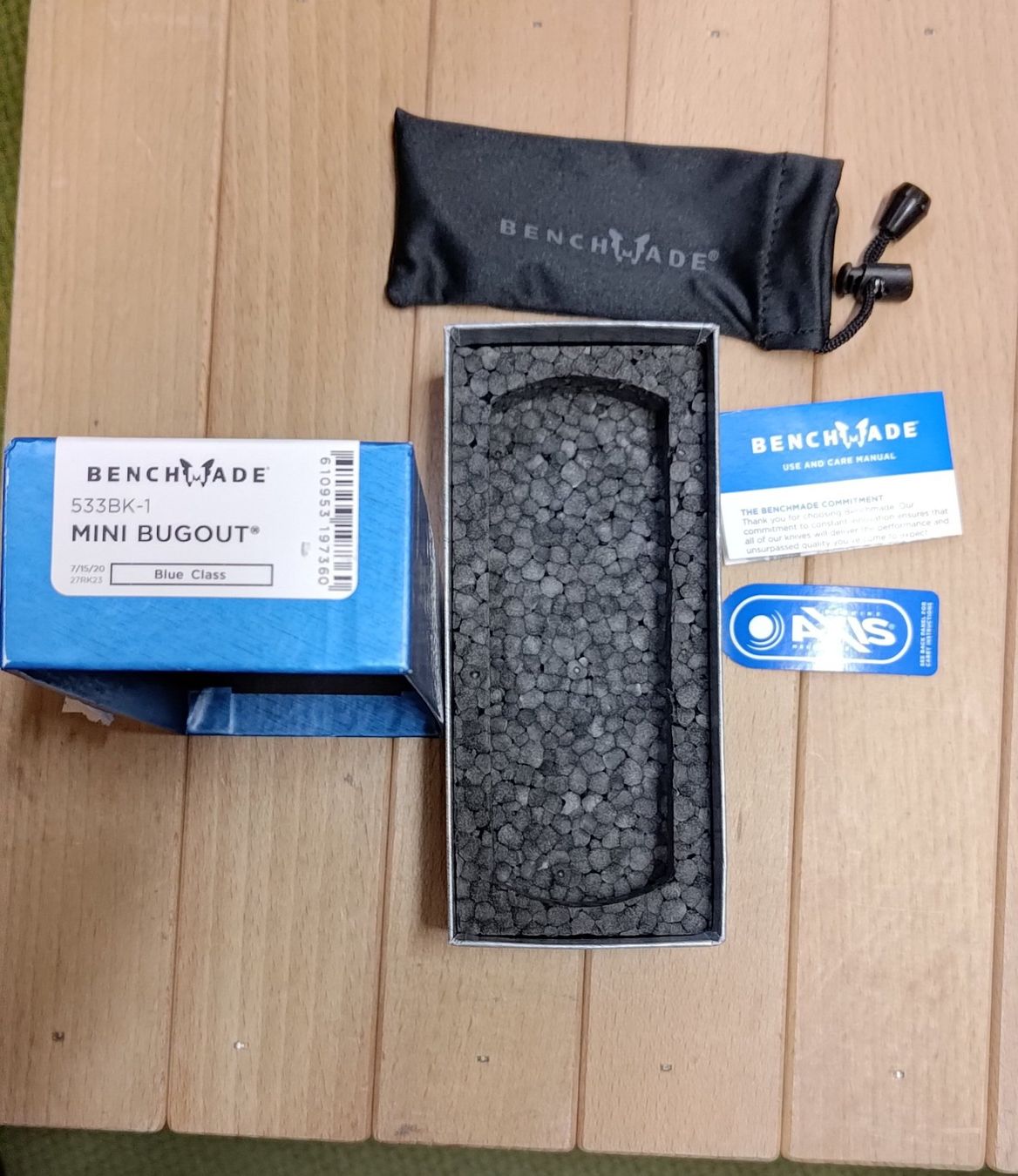 Benchmade Taschenmesser: Benchmade Mini Bugout weiss – Gebraucht aus Gerzensee von cobo02 3