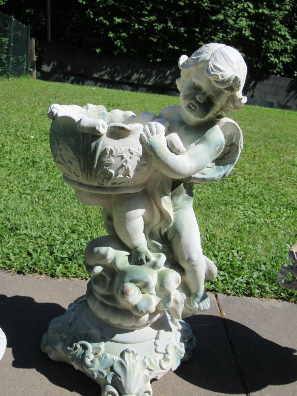 Vasi per fiori: Engel Blumentopf Cherub mit Pfeil und Bogen und 2 Töpfe – Usato da Trimbach venduto da donlyn 4