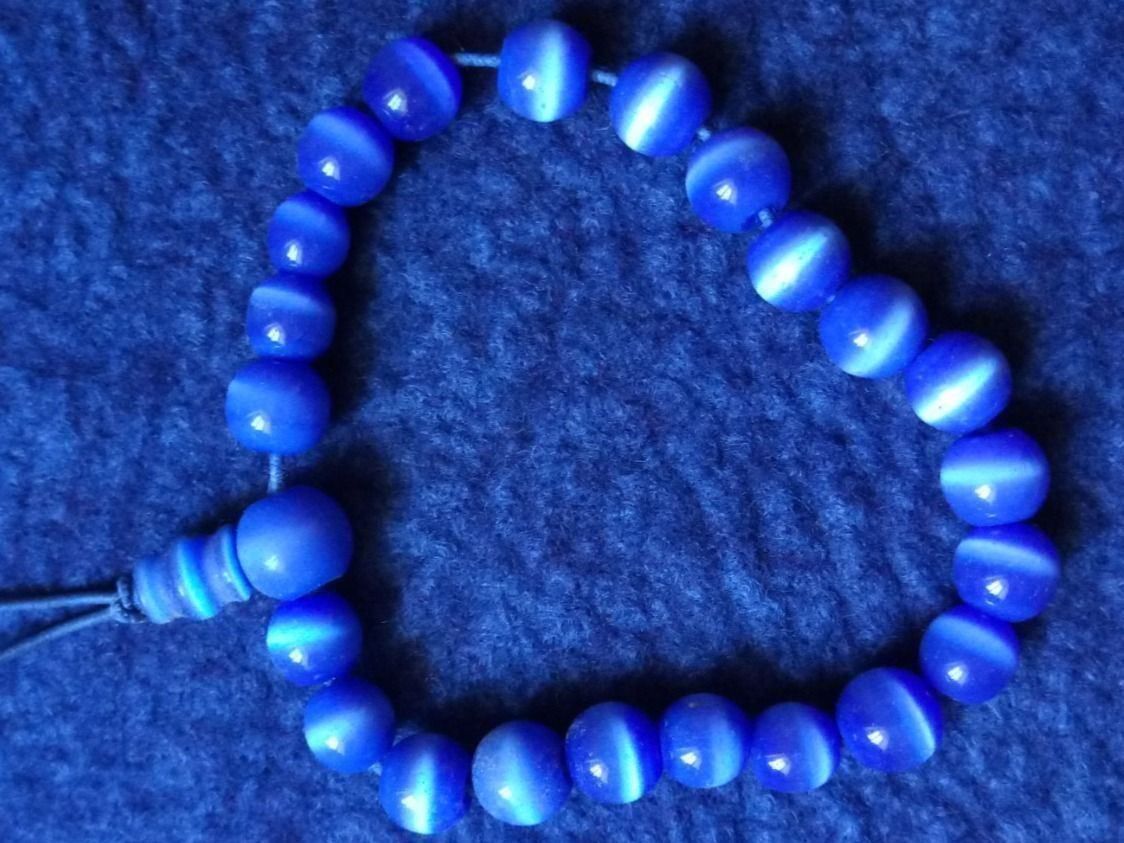 Bracelets: Modeschmuck Perlenarmband Blau – Neuf (Voir description) à Beckenried par Havacola 1