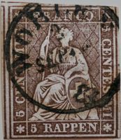 5 Rp Strubel Vollstempel Wohlen