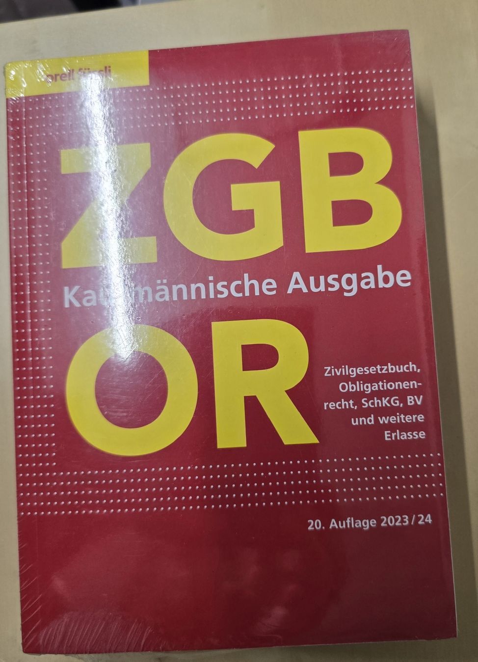 Livres: ZGB / OR Auflage 23/24 – Neuf avec emballage d'origine à Geroldswil par Churla