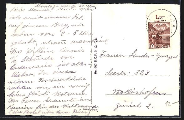 Cartes postales: Arosio, Ortsansicht mit Blick zur Kirche – D'occasion à Berlin par bartko-reher 1