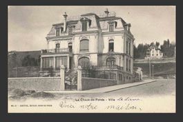AK La Chaux de Fonds Villa