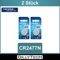 Renata CR2477N Lithium Knopfzellenbatterie - 2 Stk.
