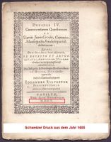 Schweizer Druck aus dem Jahr 1605