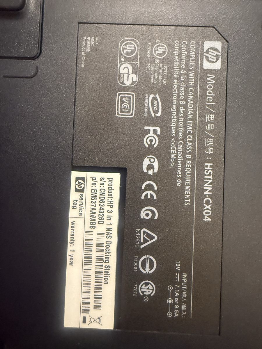 Hewlett Packard Dockingstation: Hp Nas Docking Station – Neu (gemäss Beschreibung) aus Embrach von Tom1717 3