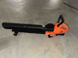 Laubbläser Akku 40V orange schwarz gebrauchter Zustand