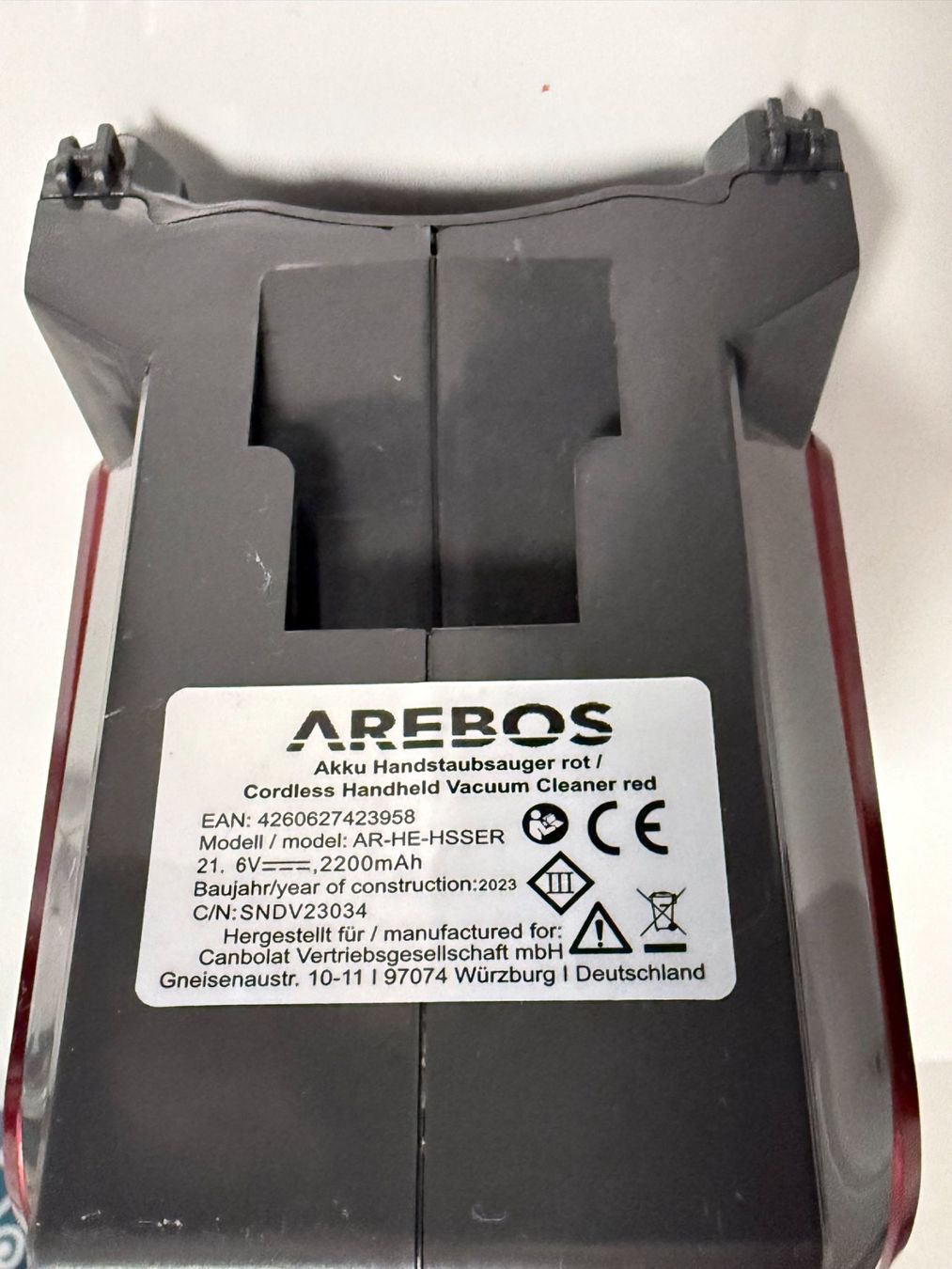 Aspirateurs & Accessoires: Akku Handstaubsauger AREBOS, rot – Neuf (Voir description) à Brugg AG par Alsol-2024 2