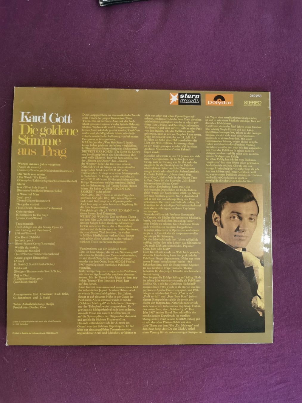 Dischi in vinile: Karel Gott LP – Usato da Gockhausen venduto da Porcini56 1