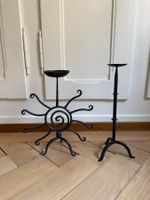 2 Metall Kerzenständer