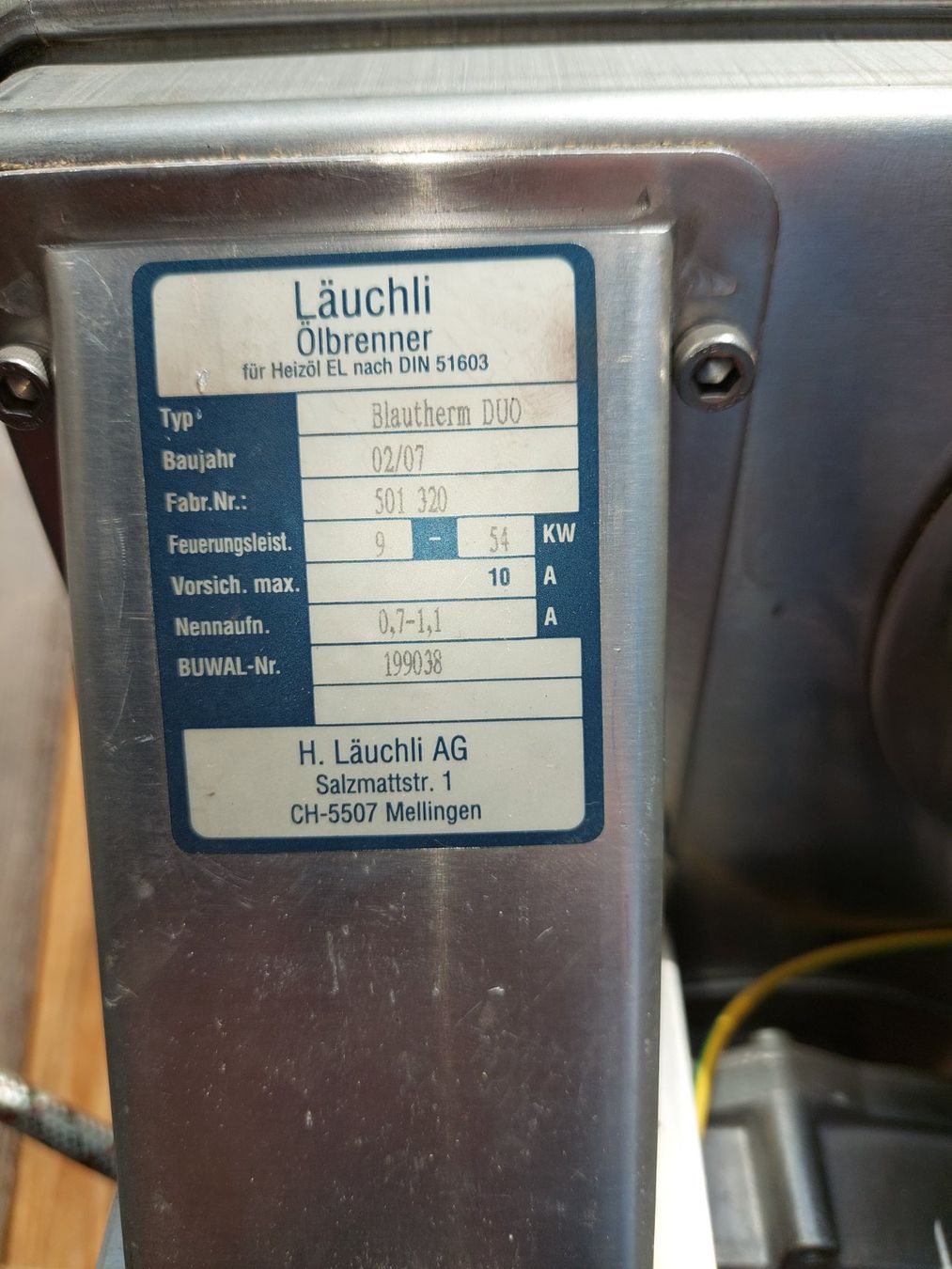 Radiateurs: Oelbrenner Läuchli Blautherm Duo – D'occasion à vogelsang ag par ConcordeZH1 2