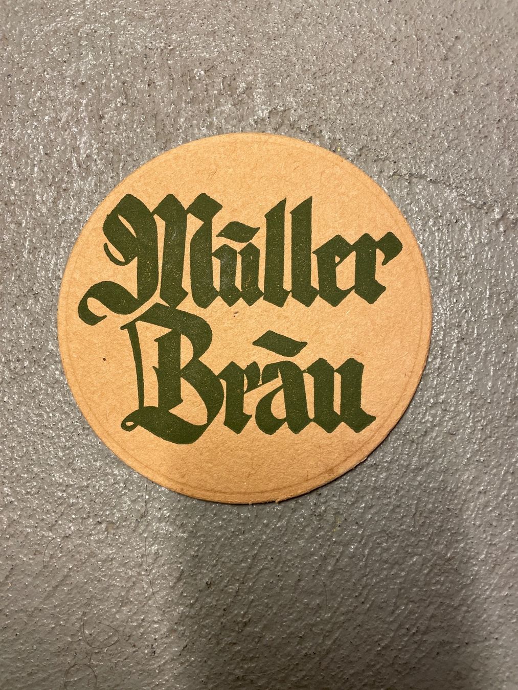 Untersetzer: Bierdeckel Müller Bräu, vintage – Gebraucht aus Winterthur von cheerio97 1