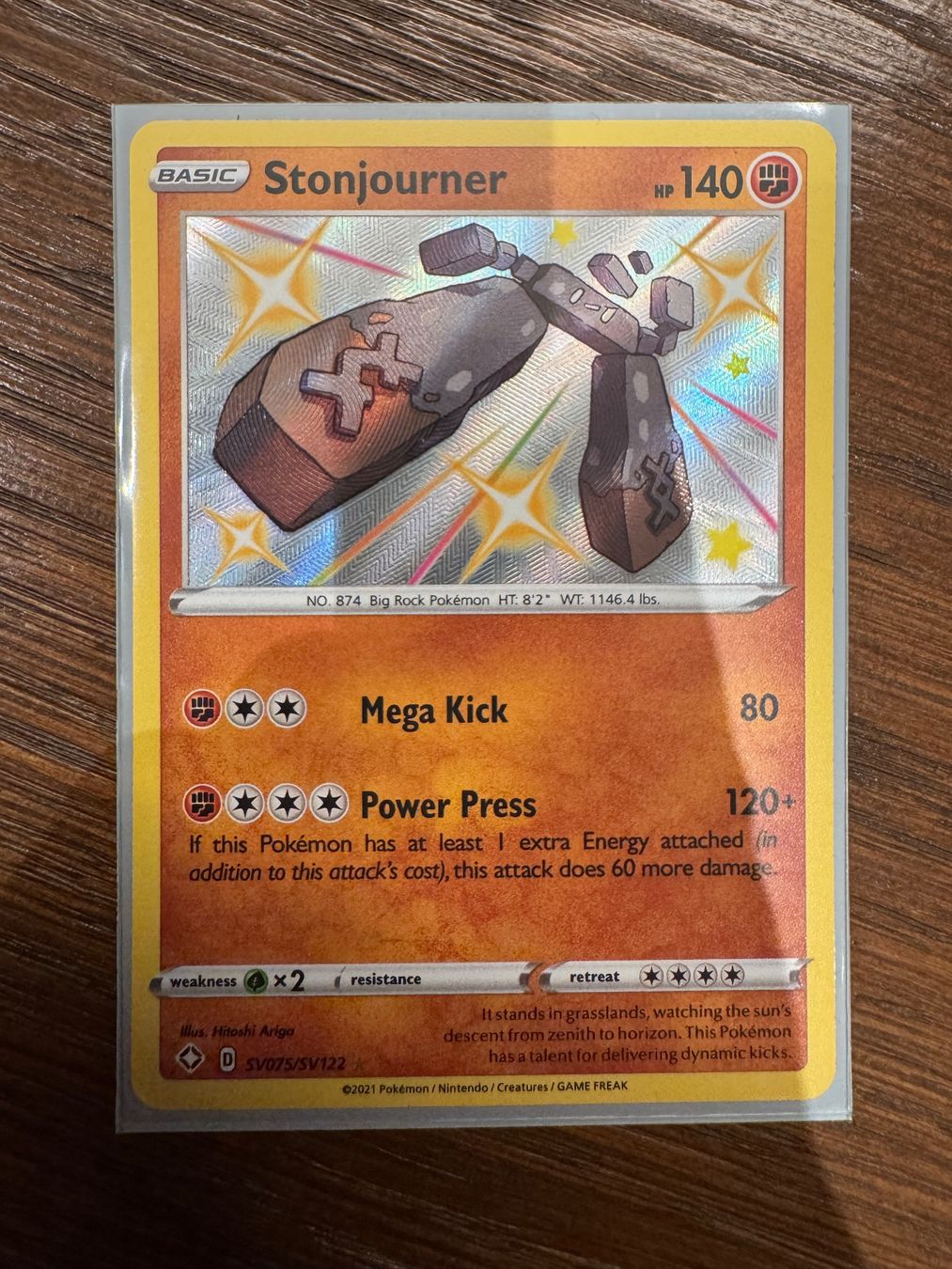 Pokémon Carte collezionabili: Stonjourner Pokemon SV075/SV122 – Nuovo (secondo la descrizione) da Winterthur venduto da hershanking