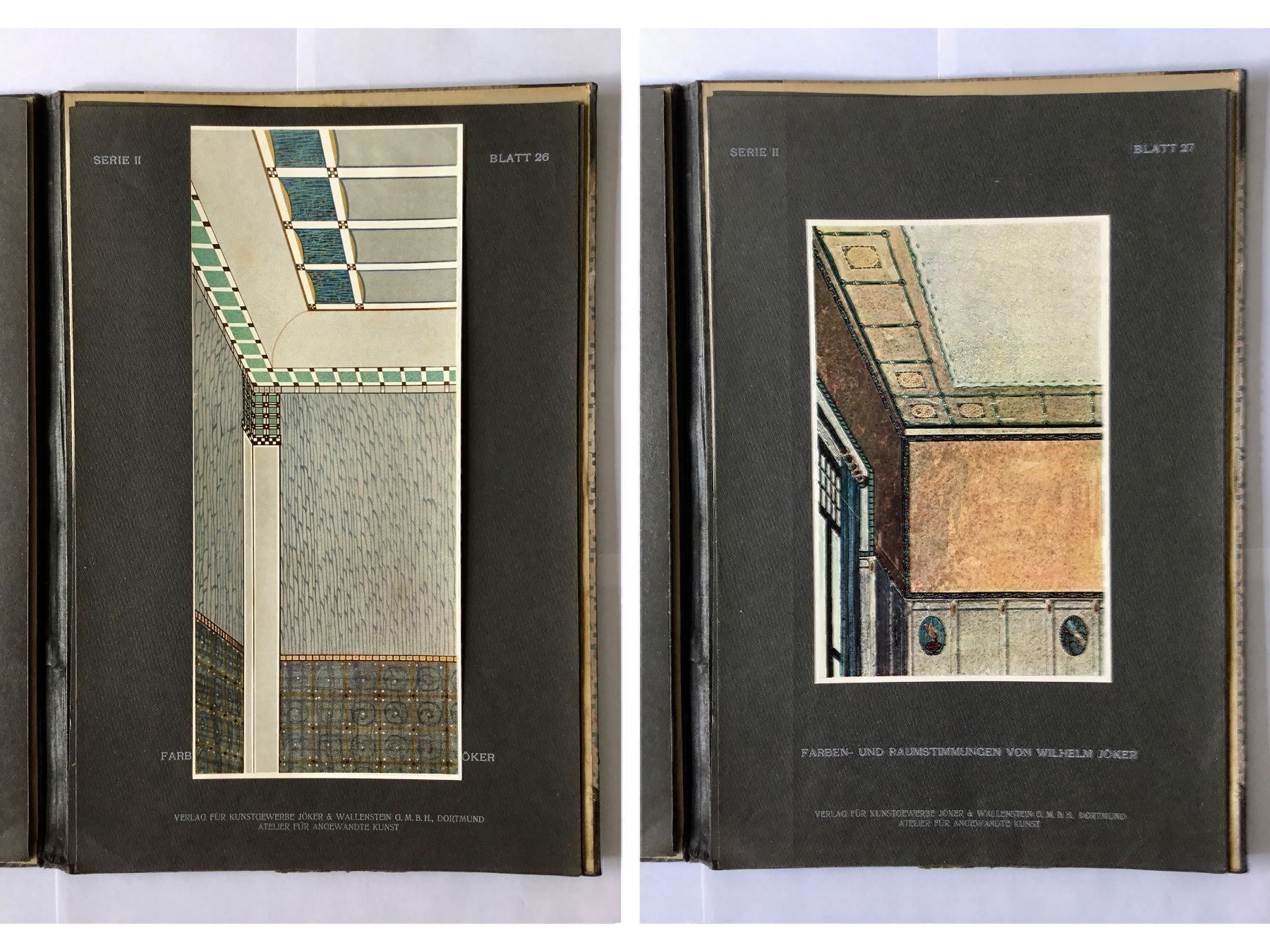 Bücher: Mappe mit Farbtafeln Wilh. Jöker 1908 | Dekorative Malereien – Gebraucht aus Eggersriet von Wiese61 8