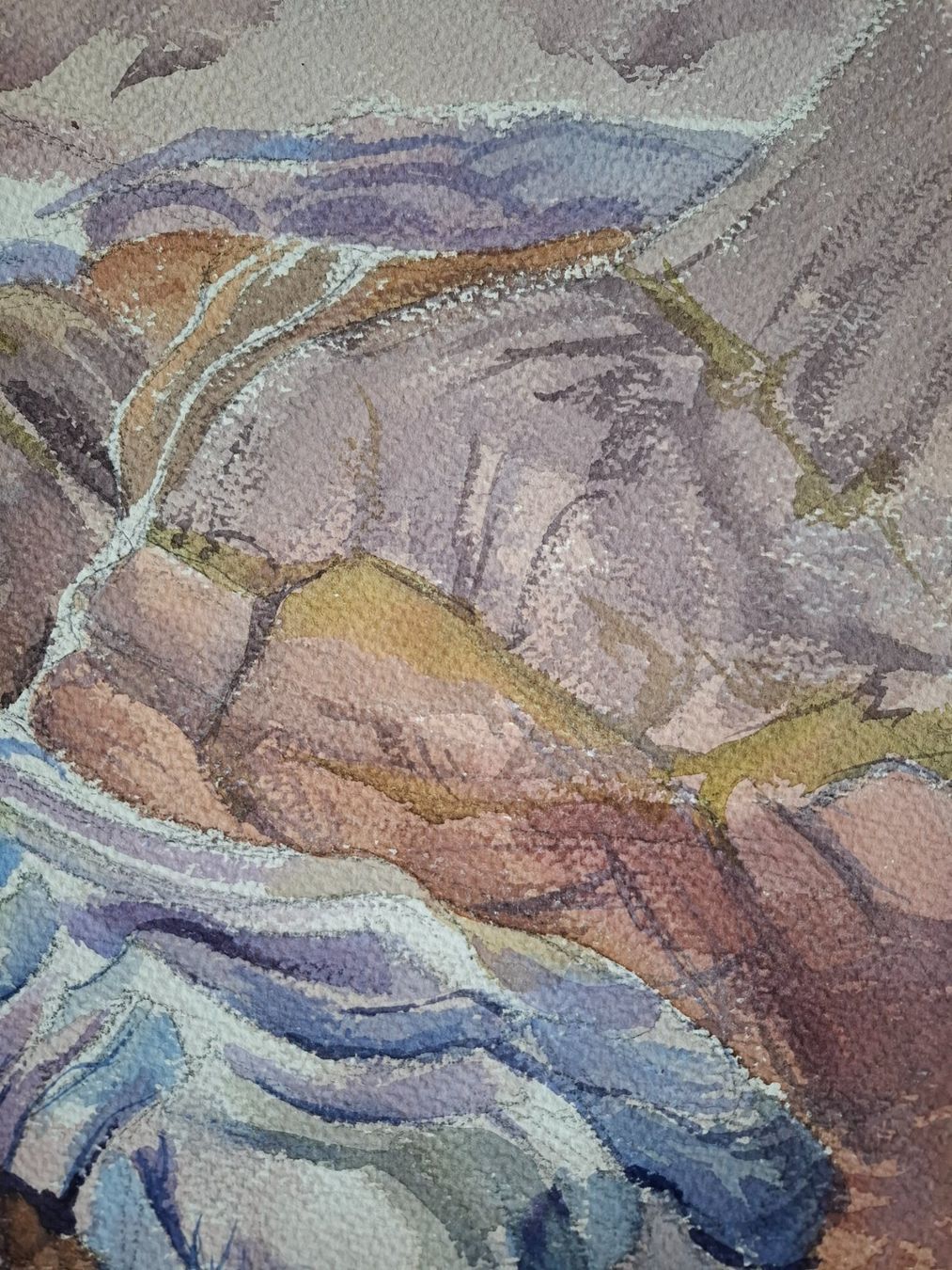 Dipinti: Aquarell Ferdinand Meyer-Streiff Triftgletscher VS 1964 – Usato da Rheinfelden venduto da Badelus 7