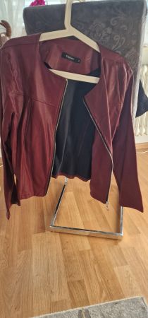 Today Kunstleder Jacke, bordeauxrot, Grösse XL, Top