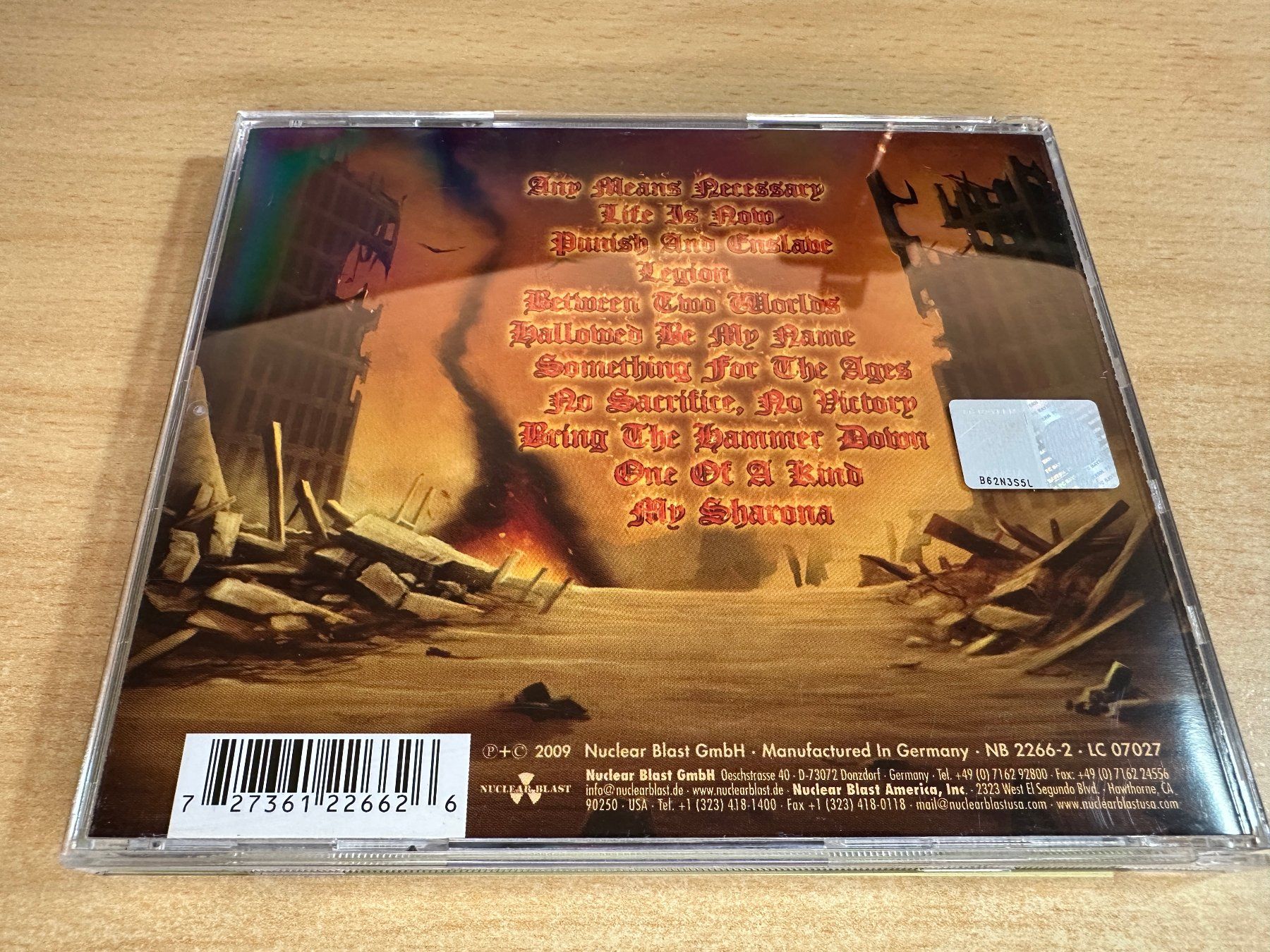 CD: B2 Hammerfall – No Sacrifice, No Victory – Usato da Rikon im Tösstal venduto da Alpenmutz 1