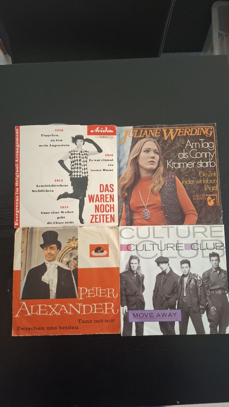Dischi in vinile: Schallplattensammlung • 16 Stk • Single • 45er – Usato da Ottenbach venduto da Rasenmaeeher