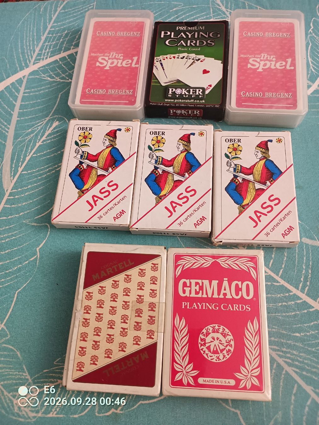 Spiele: 8 Pakete Spiel/Jasskarten – Neu und originalverpackt aus Zürich von Mitzi6