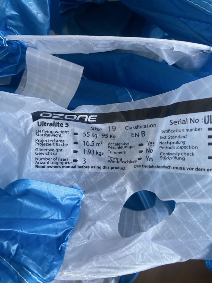 Vol libre: Gleitschirm Ozone UL 5/19 – D'occasion à Thun par Delite01 1
