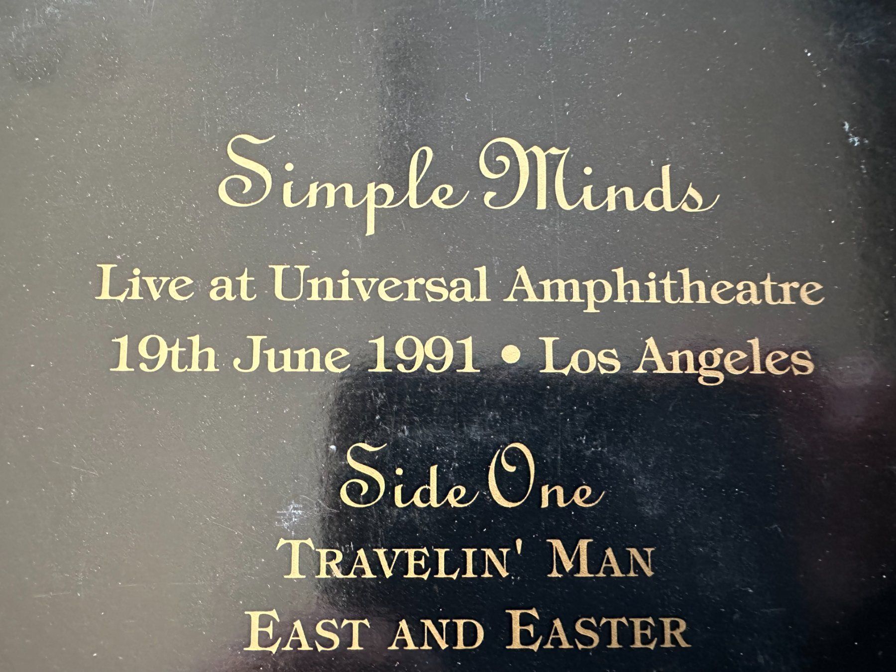 Dischi in vinile: SIMPLE MINDS LP LIVE A LOS ANGELES - 19.06.1991 – Usato da Sion venduto da jaipur1401 2