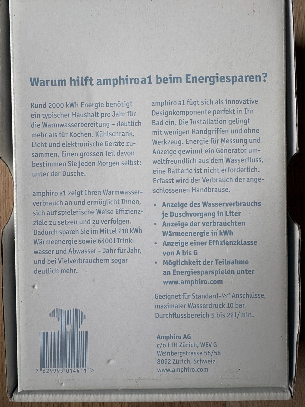 Misurare: Amphiro A1 | Duschcomputer für Wasserverbrauch – Usato da Elgg venduto da Jo_Naj 5