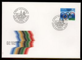 1996, FDC, 100 Jahre Olympische Spiele (Nr. 895)