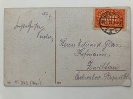 Deutsches Reich 1923, Mi 223 auf Postkarte, KP 700.--