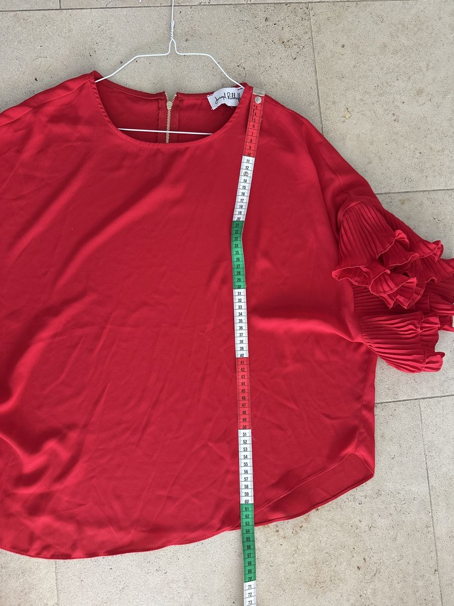 Blusen: Joseph Ribkoff Bluse, rot, ca. Gr. 40. – Gebraucht aus Buchs SG von Sunie 3