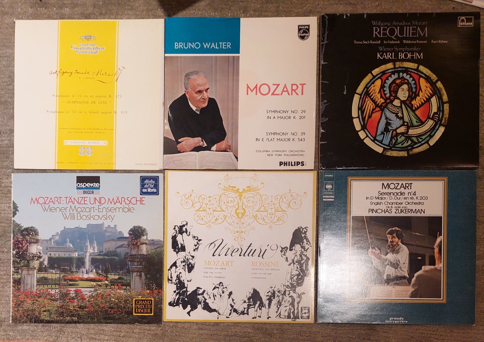 Schallplatten: 17 LPs mit Werken von Mozart – Gebraucht aus Zürich von Cortin