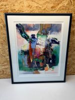 Abstrakte Serigrafie von Pierre Heinz Lindner     (ID L174)