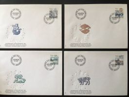 1982-86 diverse FDC Tierkreiszeichen