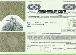 Kane-Miller Corp. 1000 Dollar Bond