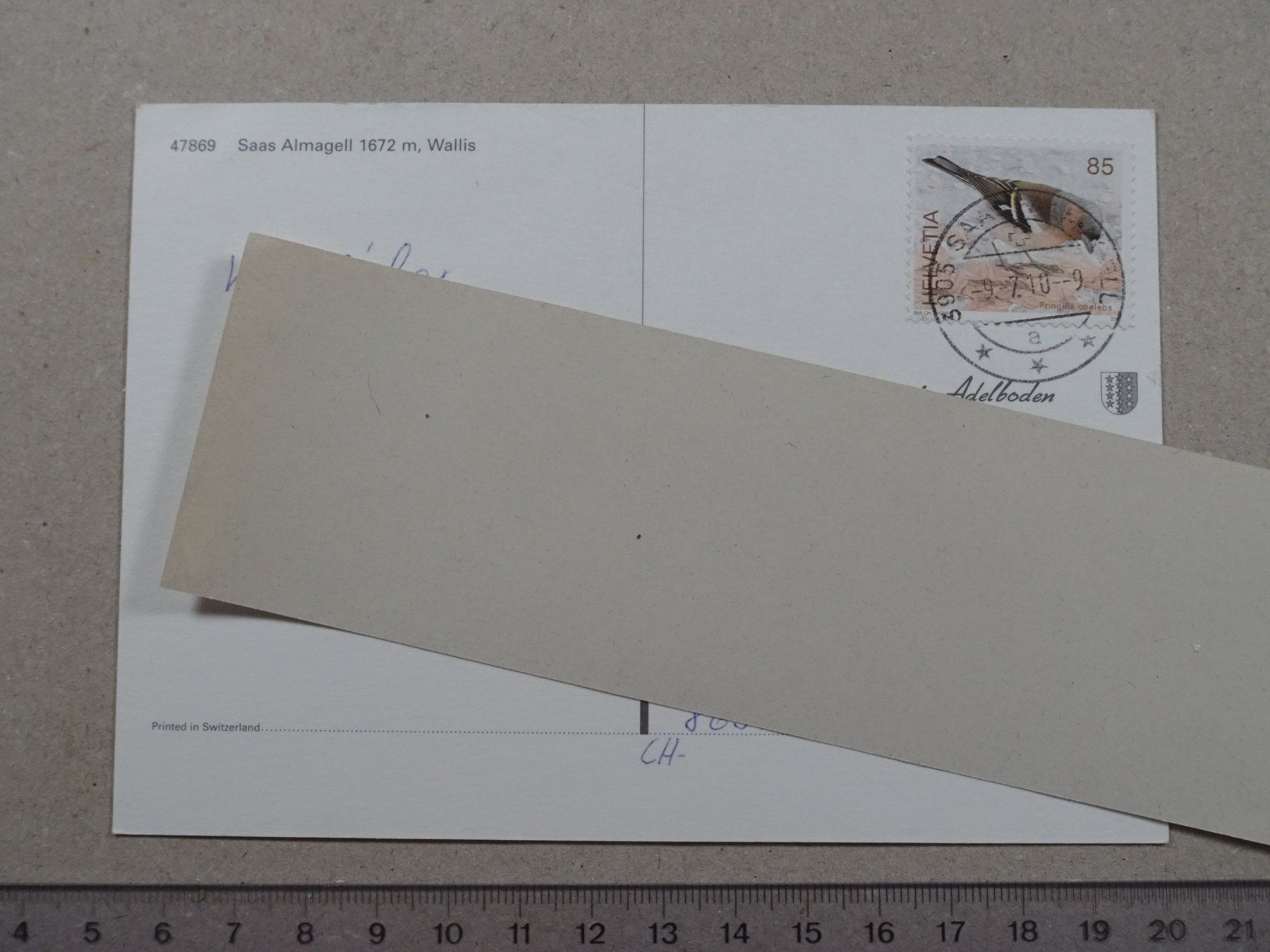 Ansichtskarten: Saas Almagell, 2010 – Gebraucht aus Lenzburg von fh1 1