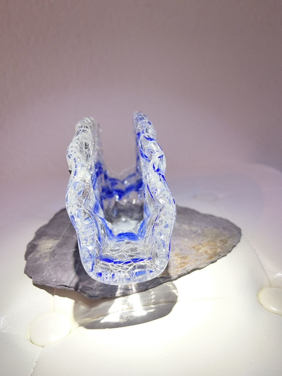 Verres: Serviettenhalter aus Crackling-Glas – Neuf avec emballage d'origine à Männedorf par Maru83 1