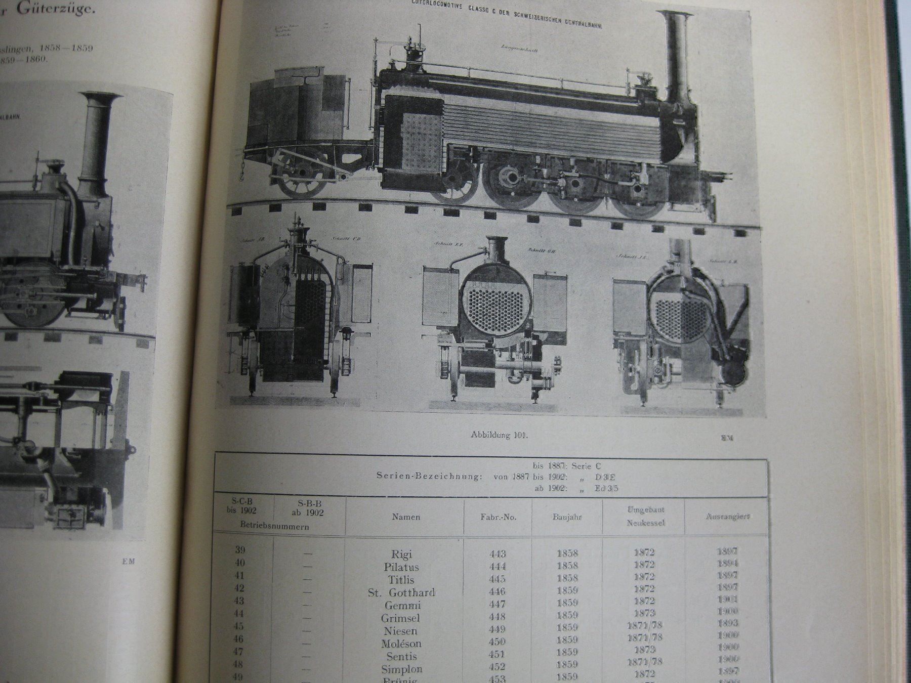 Libri: Moser Dampflok-Buch Schweiz, Ausgabe 1922 – Usato da Buchs ZH venduto da swiss-train 4
