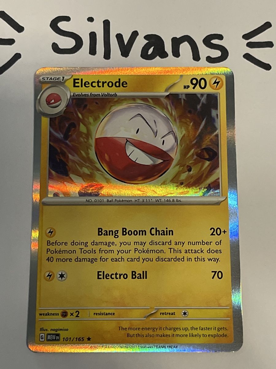Pokémon Carte collezionabili: Electrode Holo 101/165 MEW 151 Englisch – Nuovo (secondo la descrizione) da Wil SG venduto da Silvans