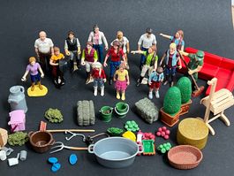 16 Schleich Hof Stall Menschen Bauernhof Pferdehof Figuren