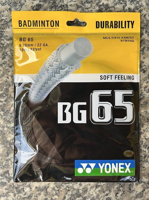 Raquettes: Yonex BG65 Badmintonsaite – D'occasion à Arzo par val_55vd
