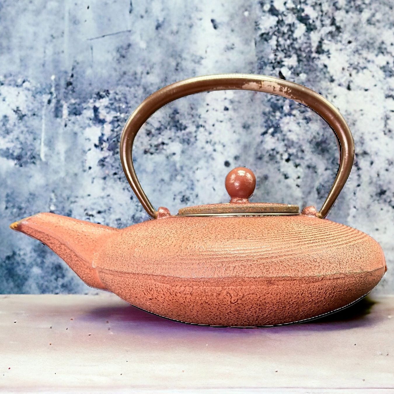Ancienne théière de cérémonie théière japonaise en fonte Chagama H20 cm J14092
