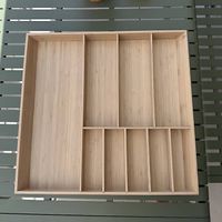 Uppdatera Besteckkasten Bambus 52 x 50 cm