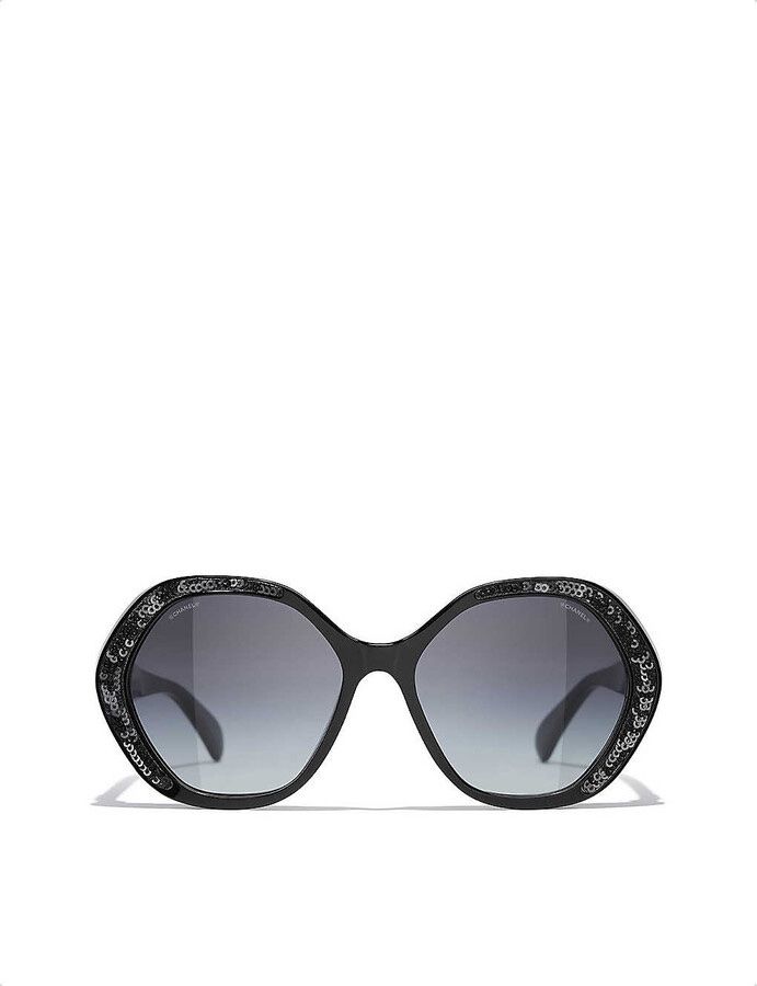 Chanel Occhiali & Lenti: Chanel Sonnenbrille mit Pailletten – Nuovo (secondo la descrizione) da Adliswil venduto da wio_78dl 3