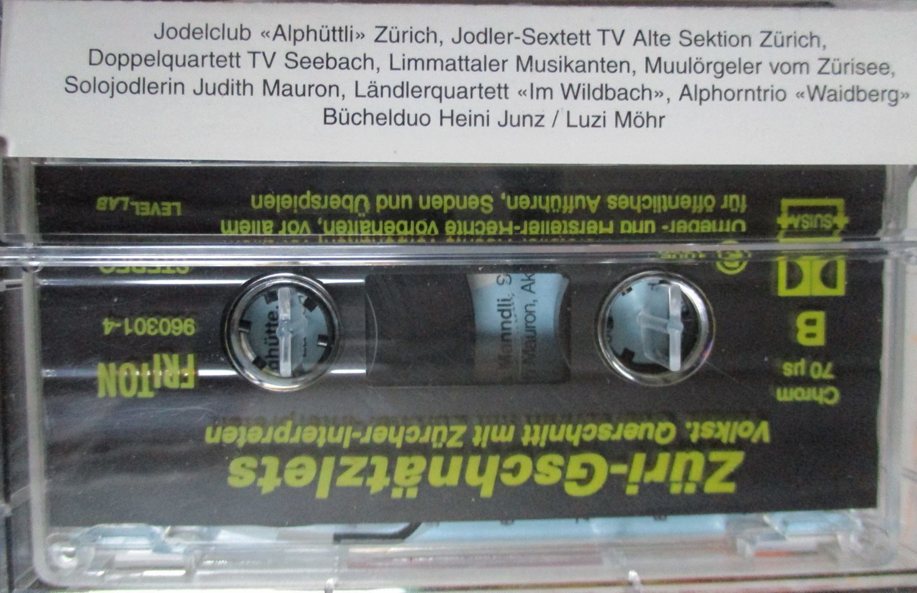 Kompaktkassetten: Züri Gschnätzlets / Rarität MC – Gebraucht aus Flumenthal von novbra 1