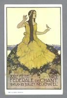 1912, NEUCHÂTEL, XXII.e FÊTE FÉDÉRALE DE CHANT, *